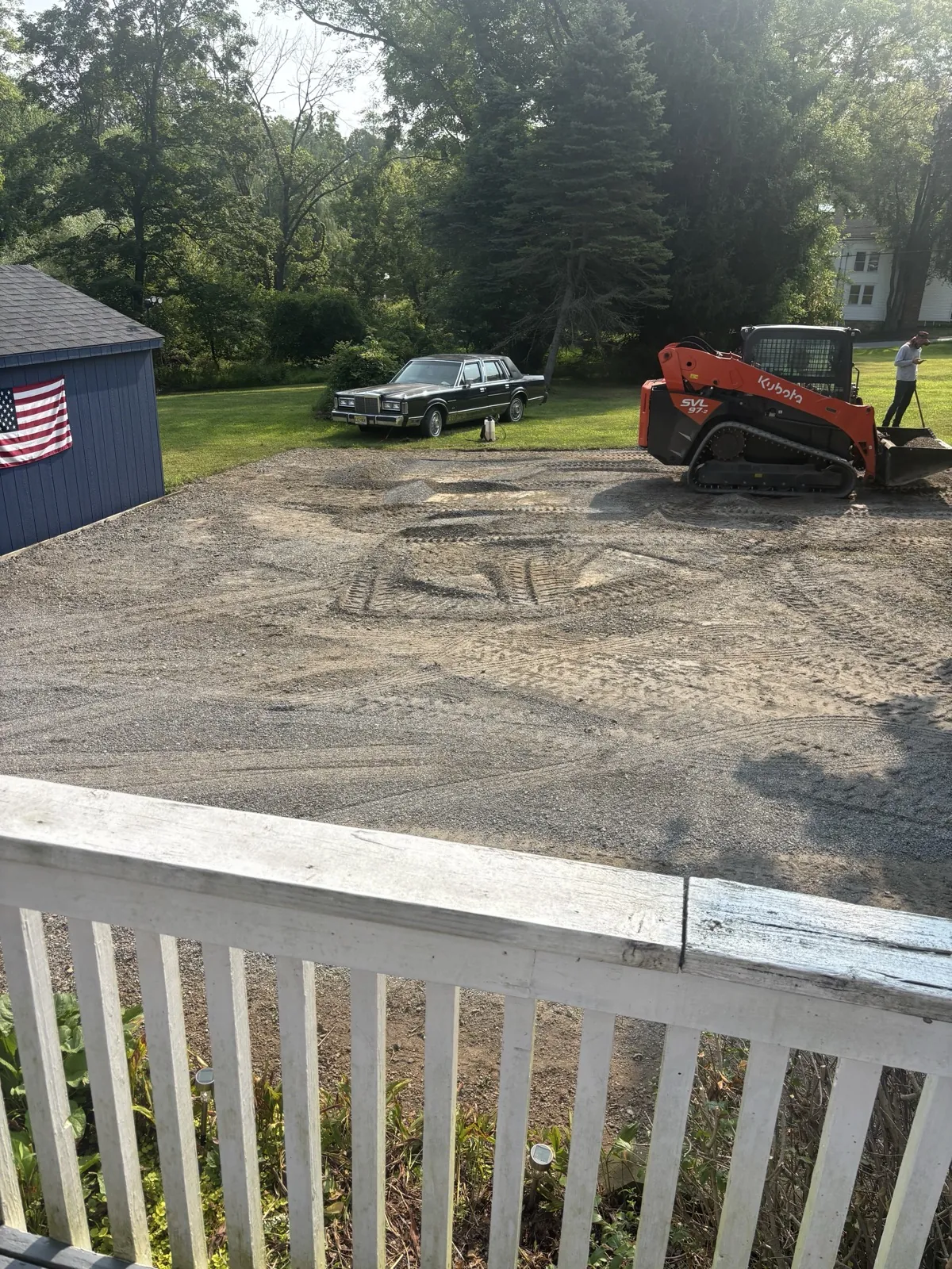 Property with red shed in background, All County Paving NJ and PA