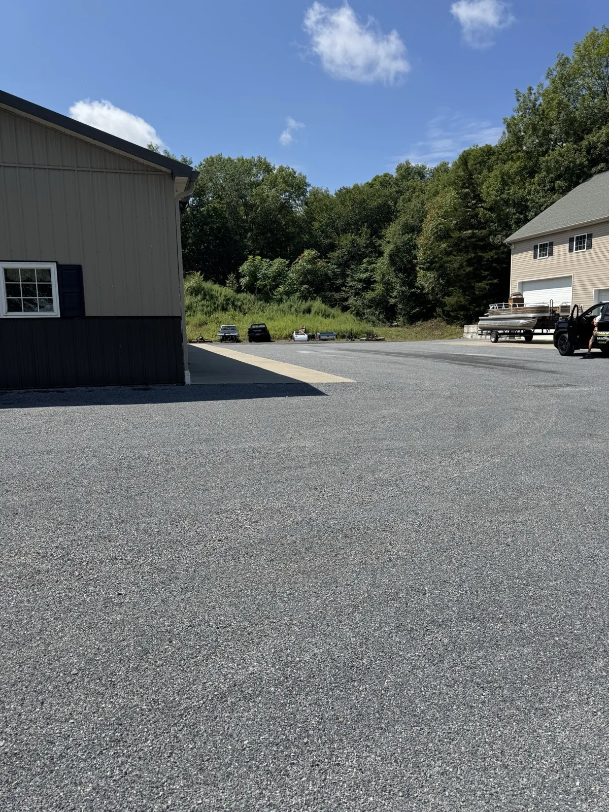 Wide property with driveway from above, All County Paving NJ and PA