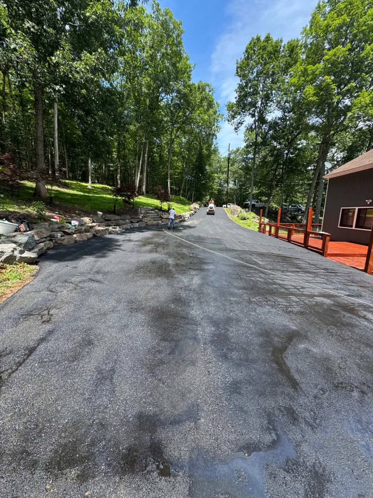 Side driveway view, All County Paving NJ and PA