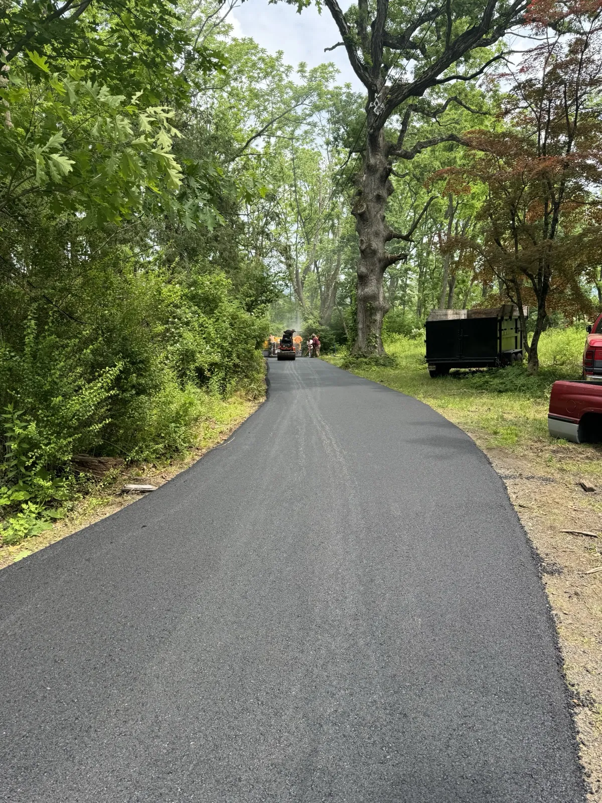 Asphalt driveway paved by All County Paving