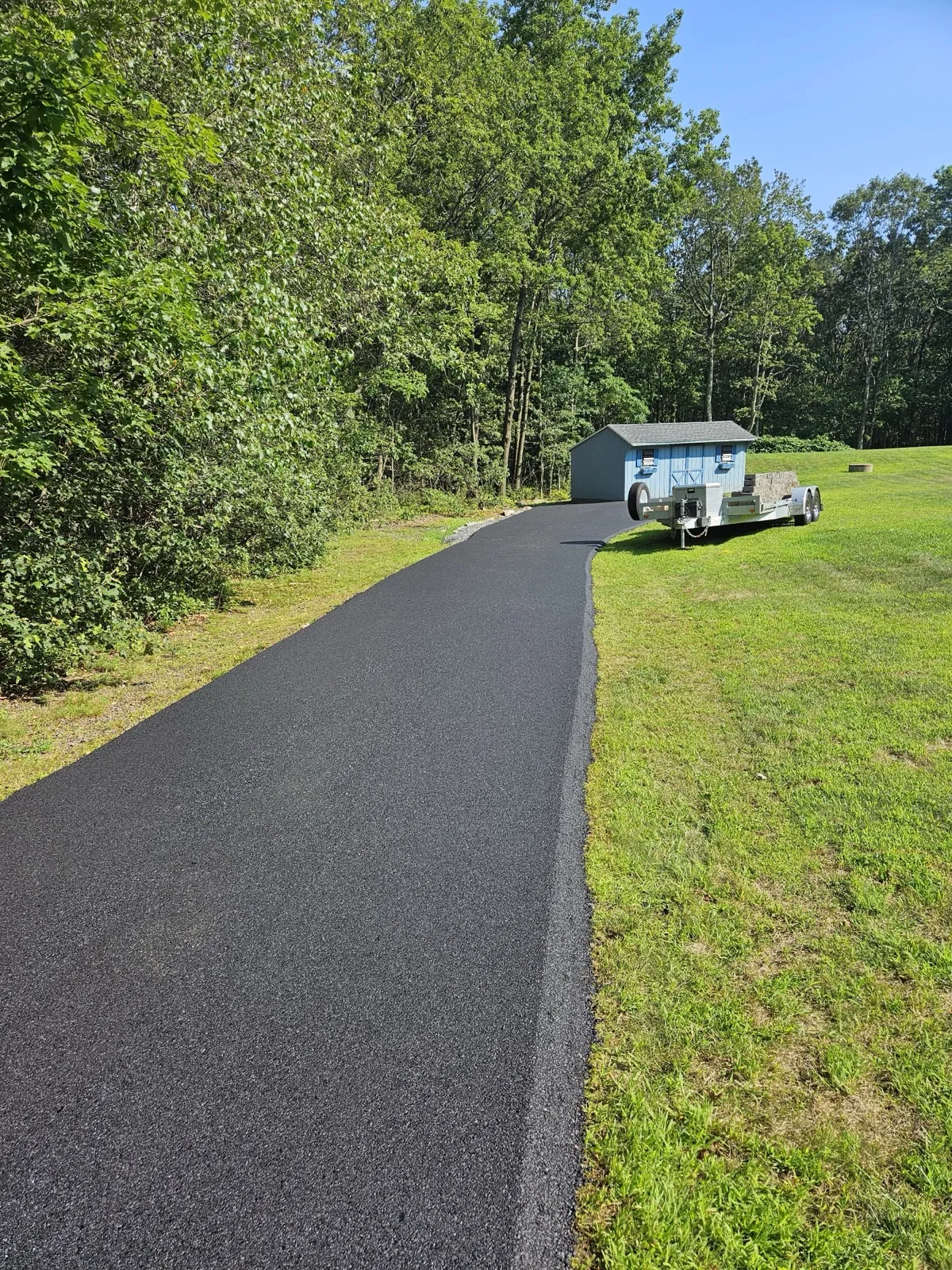 Asphalt driveway by All County Paving