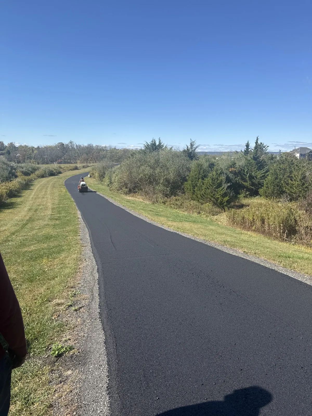 Asphalt driveway paved by All County Paving