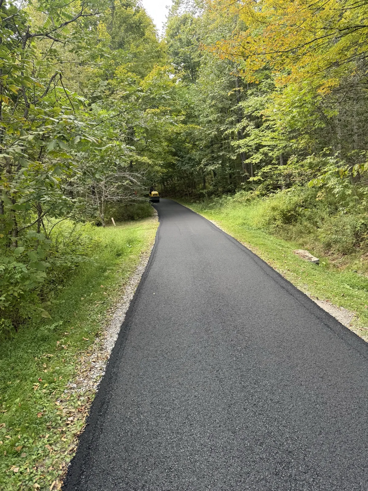 Asphalt driveway paved by All County Paving