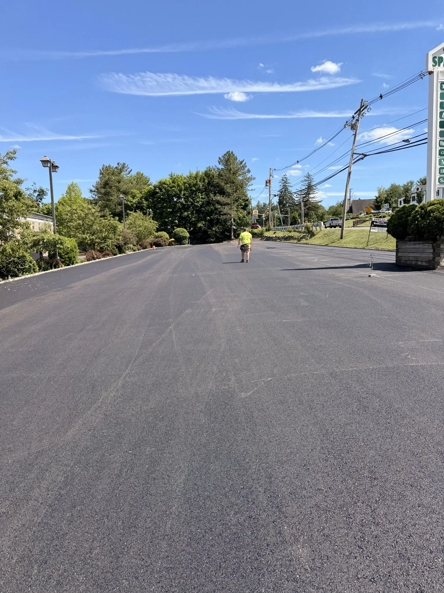 Sparta Plaza commercial lot, alt angle, All County Paving NJ and PA